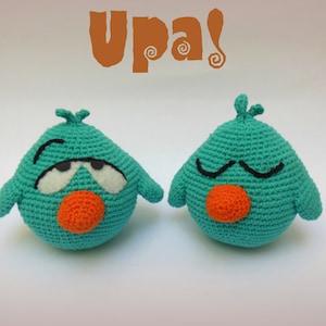 Pajaroto, Sleepy Bird, Pájaro dormilón -  Amigurumi Patrón PDF