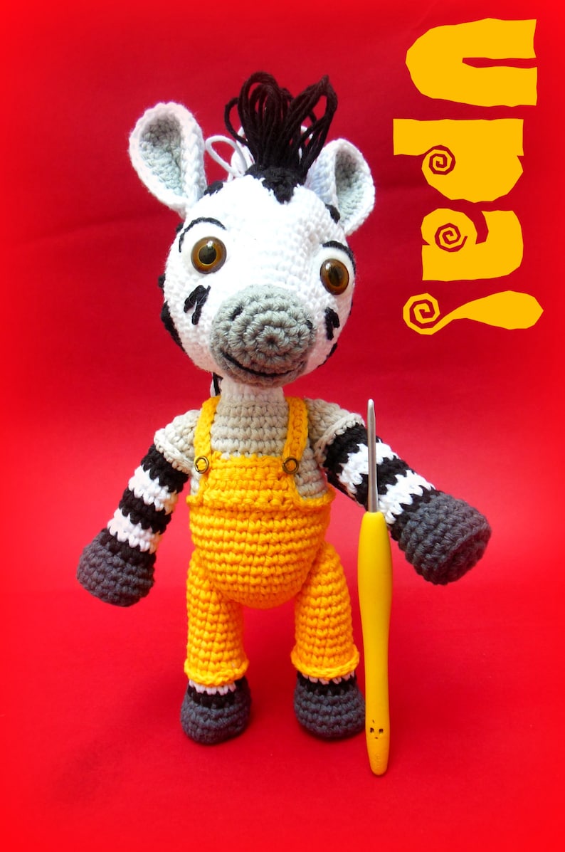 Zou The Little Zebra Amigurumi | Etsy