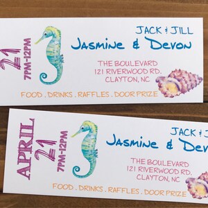 Beach Summer Event Jack & Jill Stag and Doe Tickets Fundraiser DIY PRINT DIGTIAL