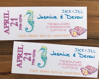Beach Summer Event Jack & Jill Stag and Doe Tickets Fundraiser DIY PRINT DIGTIAL