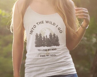 Into The Wild Graphic Tee – Camping, Hiking Adventure Shirt