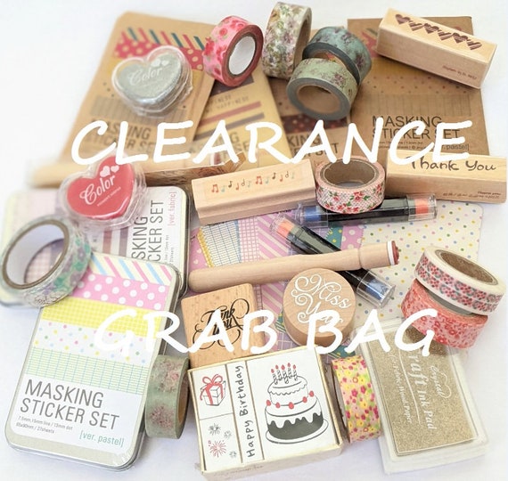 Clearance Grab Bag Scrapbook Craft Supplies Bundle Deal Etsy