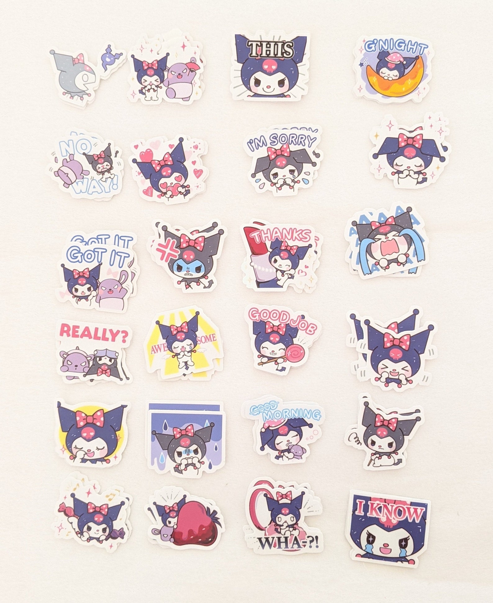 Kuromi 48 pcs Assorted Diary Journal Scrapbook Stickers Etsy France
