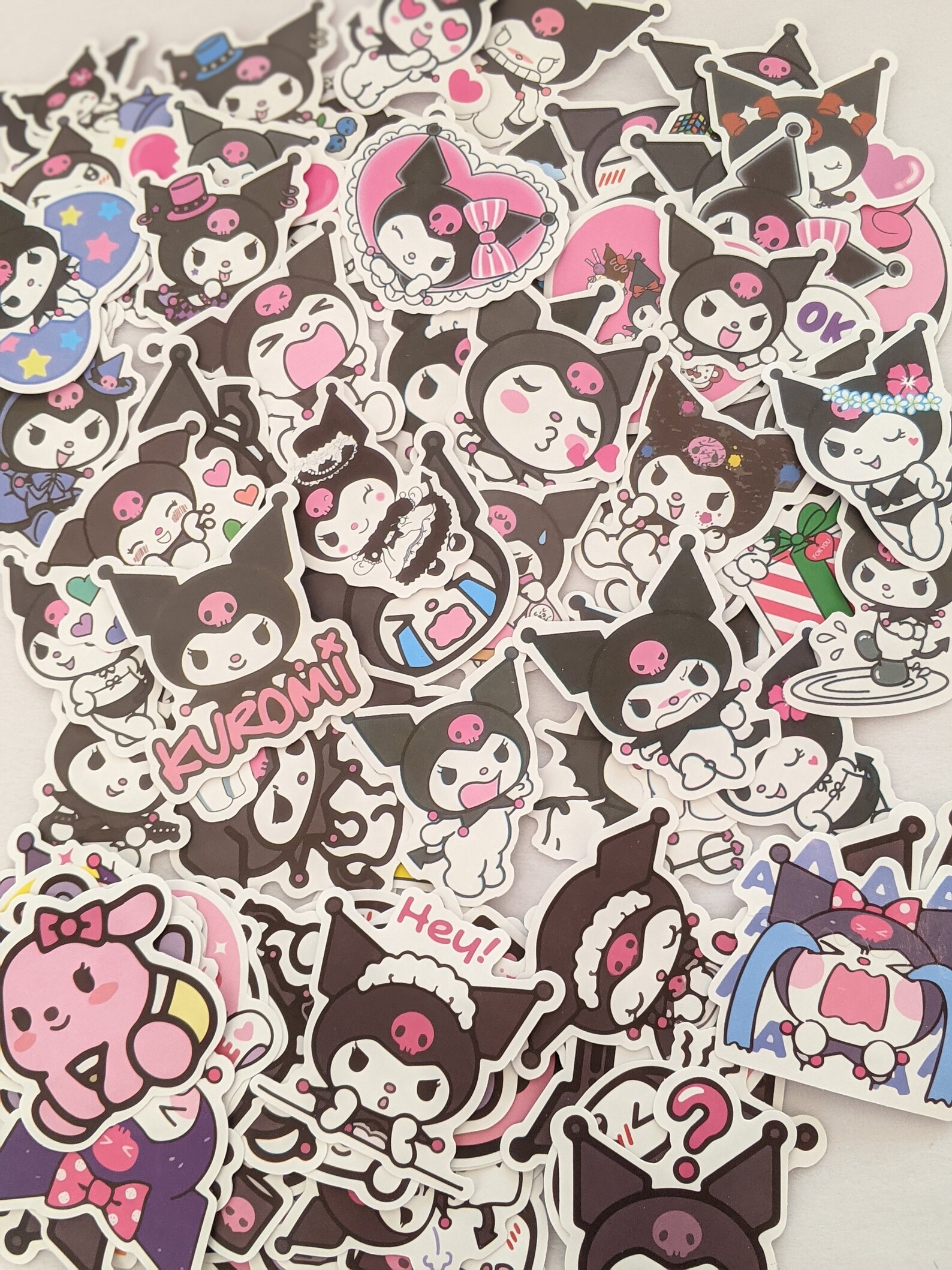 100 Pcs Kuromi Assorted Diary Journal Scrapbook Stickers B Etsy