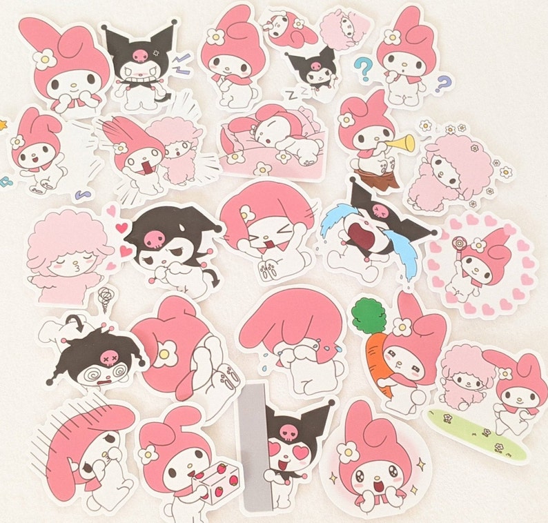 Kuromi My Melody My Sweet Piano 24 Pcs Assorted Diary Journal - Etsy