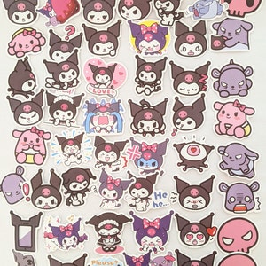 100 Pcs Kuromi Assorted Diary Journal Scrapbook Stickers B | Etsy