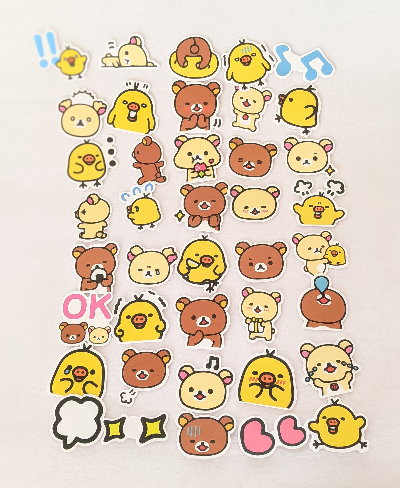 Rilakkuma 40 Pcs Assorted Diary Journal Scrapbook Stickers A Etsy