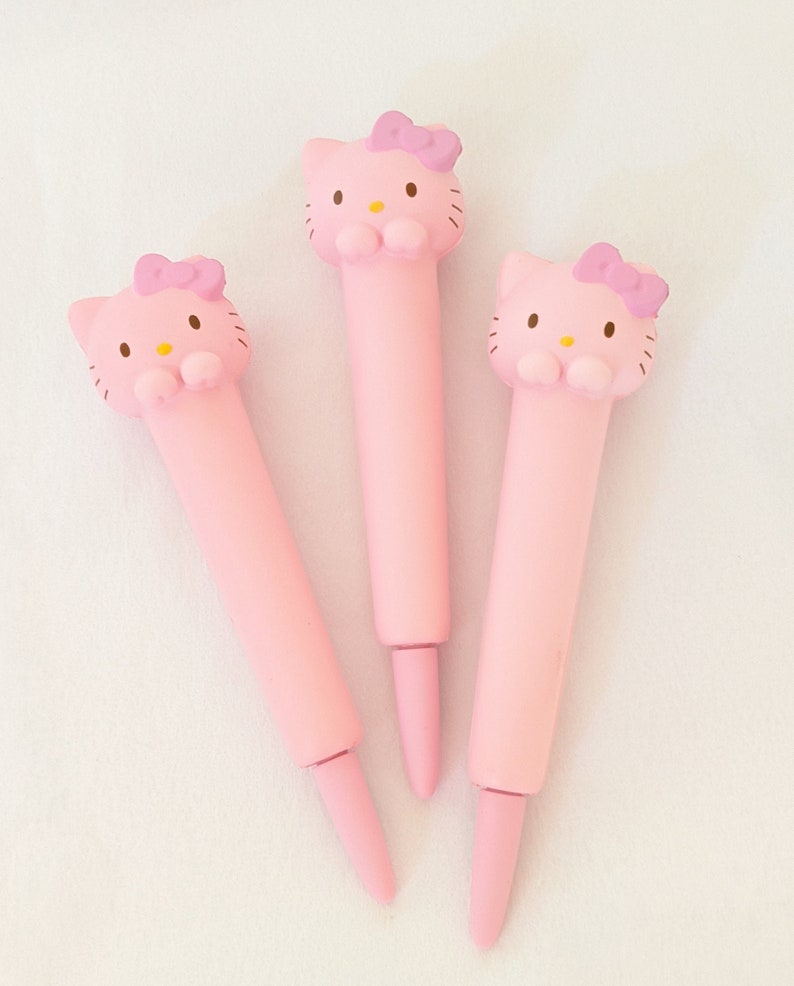 Kawaii Hello Kitty Squishy Gel Ink Pen Etsy