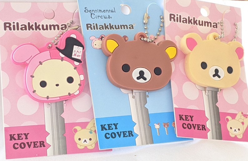 Rilakkuma Key Chain holder / Key Cap Cover 