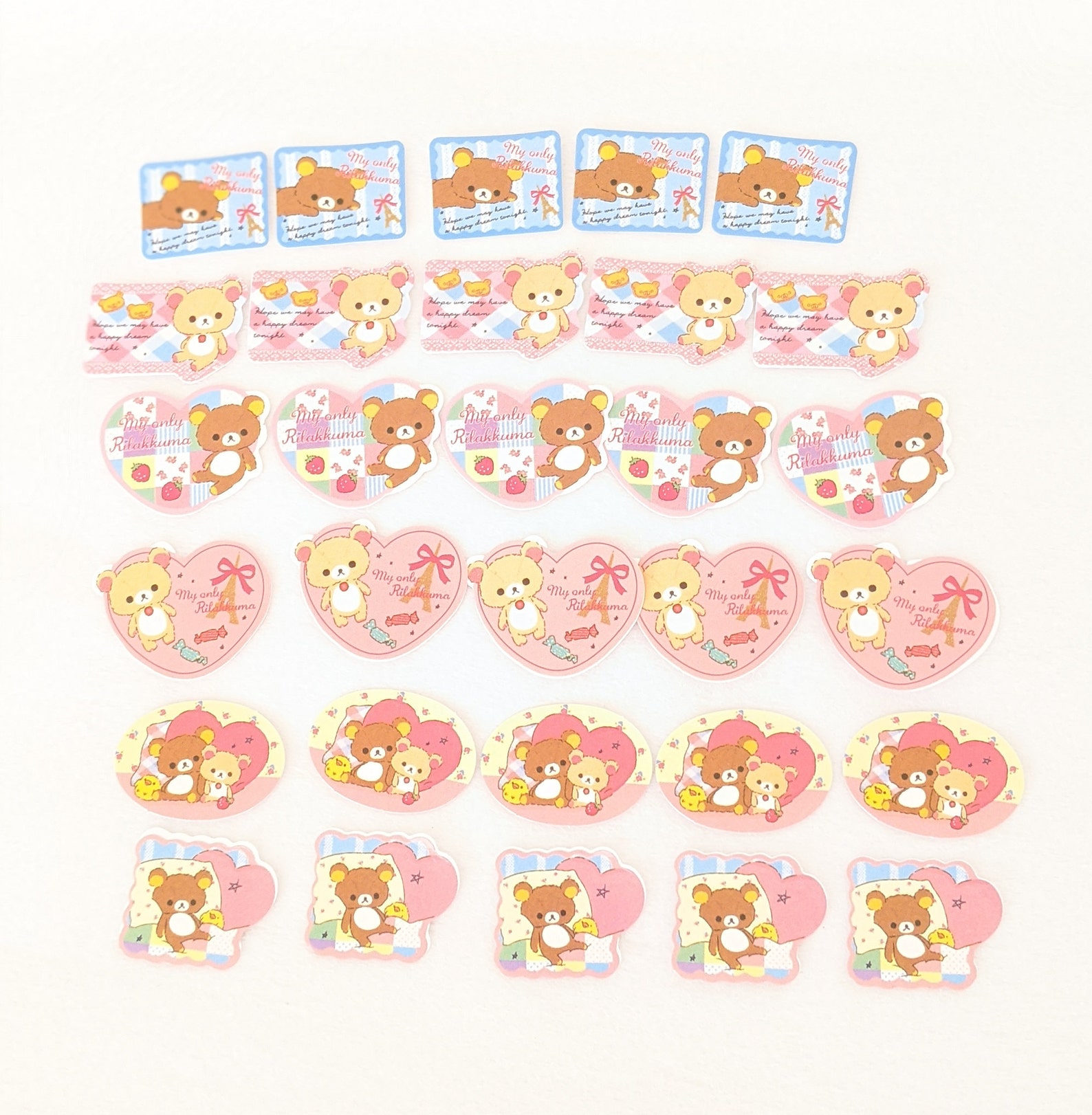 Rilakkuma 60 Pcs Assorted Diary Journal Scrapbook Stickers Etsy