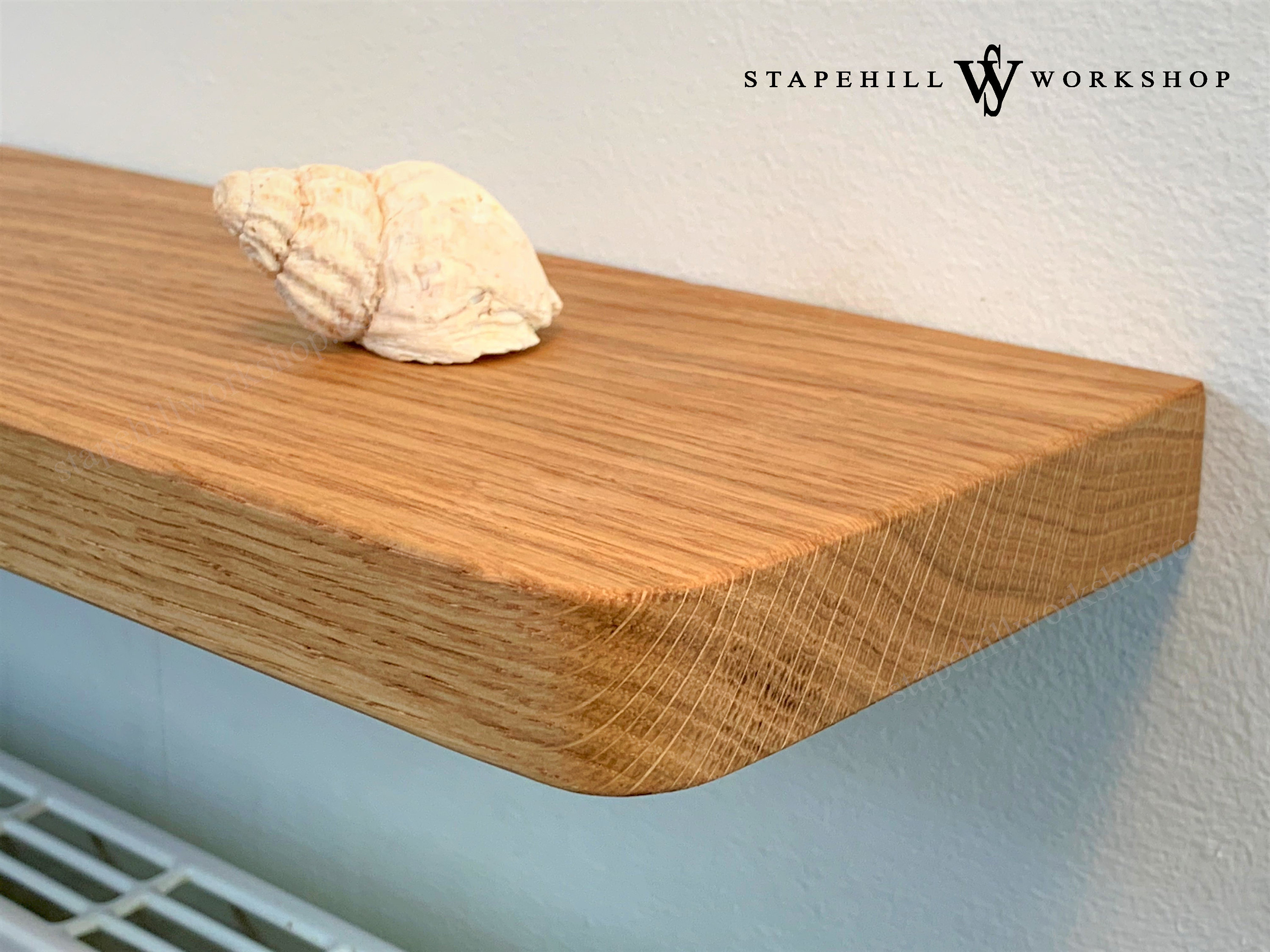 Solid Oak Floating Shelf for Radiator Hall Kitchen Living Room Etsy