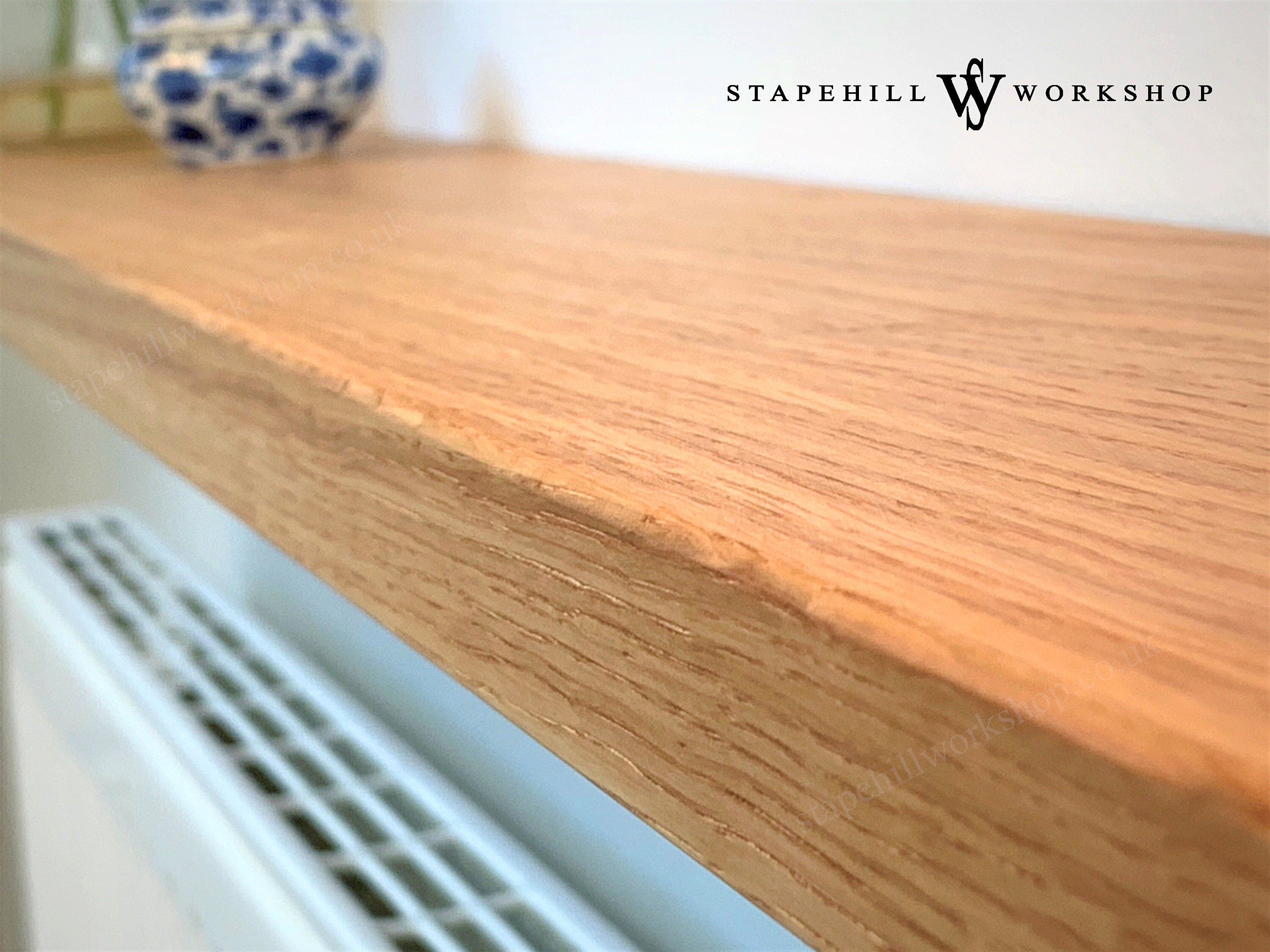 Solid Oak Floating Shelf for Radiator Hall Kitchen Living Room Etsy