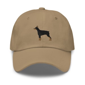 Doberman Pinscher Hat, Dobie Beanie, Dog Cap, Dog Embroidered Baseball Hat, Dog Mom Dad Hat, Summer Dog Lover Cap, Fathers Day Gift