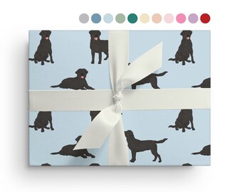 5 Sheets of Labrador Retriever Wrapping Paper, Custom Lab Dog Wrapping Paper Sheets, Birthday, Christmas, Baby Shower Just Because Gift Wrap
