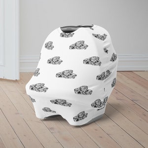 Ball Python Baby Car Seat Cover, Snake Reptile Animal Baby Carseat Canopy, Car Seat Canopy for Boys Girls, Pet Newborn Baby Shower Gift