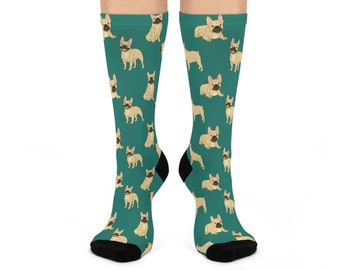French Bulldog Socks, Dog Socks, Frenchie Gift, Cute Frenchie Lover Socks, Funny Birthday Gift, Christmas Gifts for French Bulldog Mom, Dad
