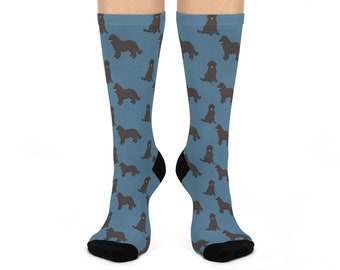 Newfie Socks, Dog Socks, Newfoundland Dog Gift, Cute Newfie Lover Socks, Funny Birthday Gift, Christmas Gifts for Newfie Mom, Dog Dad