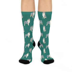 Australian Shepherd Socks, Dog Socks, Aussie Dog Gifts, Cute Aussie Lover Socks, Funny Birthday Gift, Christmas Gift for Aussie Mom, Dog Dad