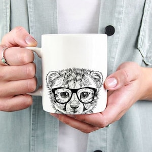 Cheetah Mug, Safari Animal Lovers Coffee Mugs, Hipster Nerdy Wild Life Coffee Mug 15 oz 11 oz, Wildlife Cheetah Lovers Gifts Cup Mug, Glass