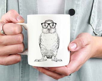 Lovebird Mug, Bird Lovers Coffee Mugs, Hipster Nerdy Parrot Mom Bird Dad Coffee Mug 15 oz 11 oz, Lovebird Mom Gifts Cup Mug, Glass