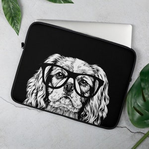 Cavalier King Charles Spaniel Laptop Sleeve, Dog Lover Laptop Sleeve, Macbook Case, Laptop Cover, Bag, Macbook Cover, Dog Mom Gift