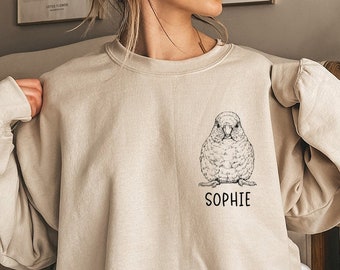 Parrotlet Sweatshirt, Parrotlet Mom Sweatshirts, Custom Bird Name Shirt, Parrot Mama Tee, Personalized Bird Lover Gifts