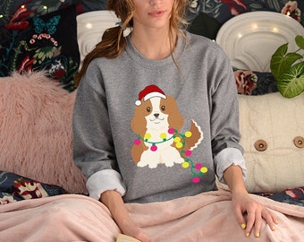 cavalier king charles spaniel christmas sweater