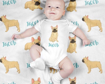 french bulldog swaddle