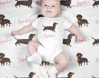 dachshund baby swaddle