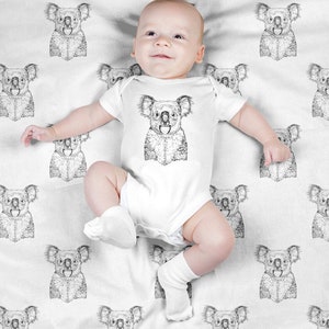 Koala Baby Blanket, Animal Swaddle Blanket Set, Newborn Photo Prop, Baby Animal Swaddle Set for Boy, Girl, Baby Shower Gift