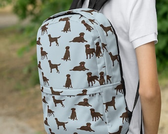 Labrador Retriever Backpack, Dog Laptop Bag, Women's Travel Backpack, Cute Pattern School Bag, College Backpack, Dog Mom Gift