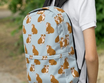 Bulldog Backpack | Etsy Bulldog Backpack | Etsy