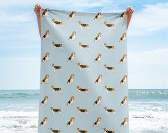 beagle beach towel