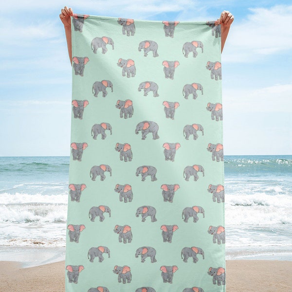 Elephant Bath Towel Etsy