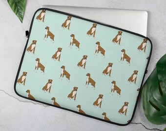 Boxer Laptop Sleeve, Boxer Mom Laptop Sleeve, Macbook Case, 13 inch, 15 inch Laptop Cover, Macbook Cover, Dog Lover Laptop Bag