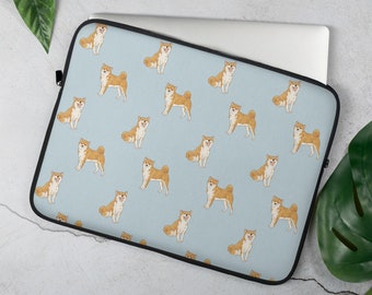 Shiba Inu Laptop Sleeve, Shiba Mom Laptop Sleeve, Macbook Case, 13 inch, 15 inch Laptop Cover, Macbook Cover, Dog Lover Laptop Bag