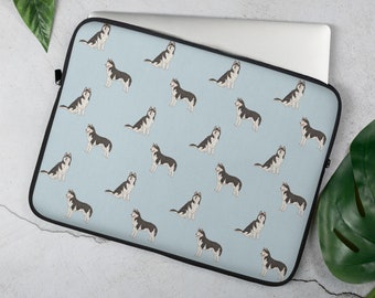 Siberian Husky Laptop Sleeve, Husky Mom Laptop Sleeve, Macbook Case, 13 inch, 15 inch Laptop Cover, Macbook Cover, Dog Lover Laptop Bag