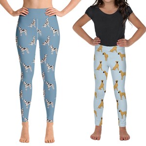 Dog breed print leggings hotsell