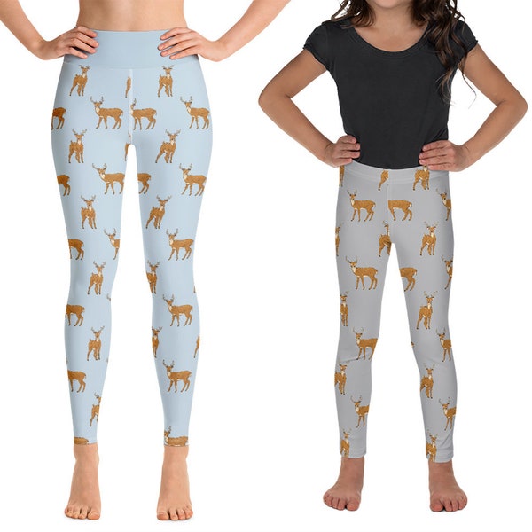 Deer Leggings Etsy