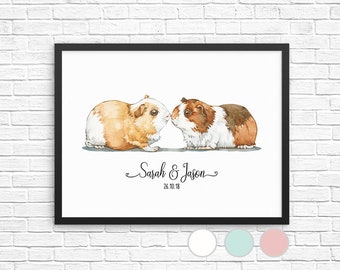 Guinea Pig Wall Art Etsy