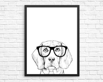 Beagle Wall Art Etsy