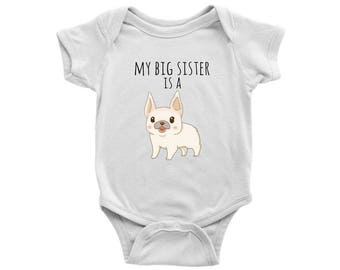 frenchie baby onesie