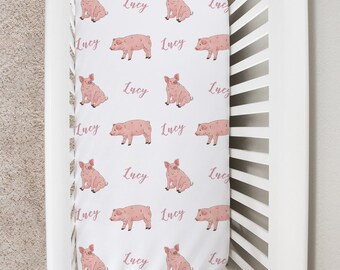 pig crib sheets