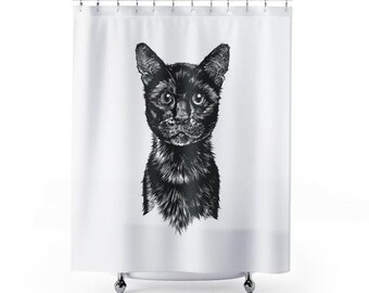 Black Cat Bath Mat Etsy