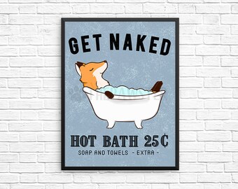 Fox Bathroom Decor Etsy