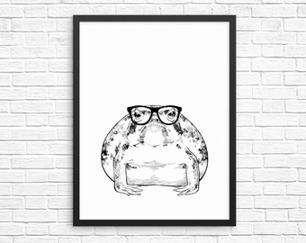 Desert Rain Frog Wall Art, Frog Print, Frog Decor, Pet Animal Prints, Sign, Baby Animal Nursery Decor, Poster, Kids Room Decor for Boy Girl