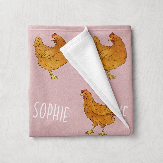 Chicken Blanket Custom Name Farm Animal Blanket Personalized Baby Blanket Farm Themed Gifts Nursery Decor Farmer Baby Girl Boy Blanket Etsy Canada