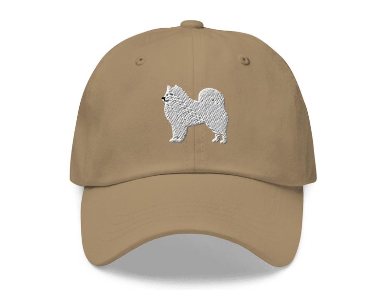 This embroidered Samoyed hat is a perfect gift for dog dad, dog mom, Samoyed lovers, and dog owner. Whether it's a Samoyed beanie, vintage distressed hat, denim hat, corduroy hat or dad hat, it's a cute and funny way to show off your love for your Samoyed dog.