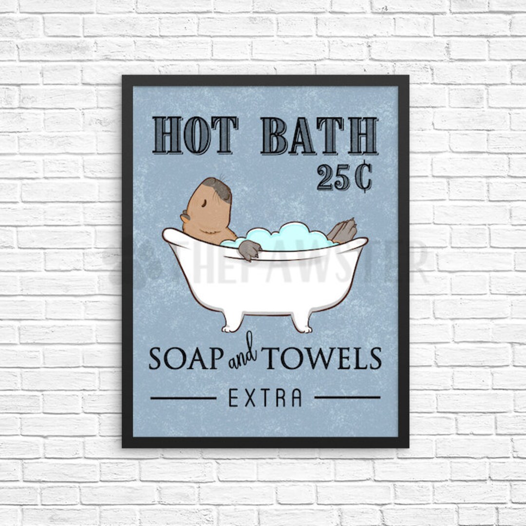 Capybara Bathroom Wall Decor, Animal Funny Bathroom Art Print, Hot Bath  Sign, Bath Quote Wall Art, Bathroom Farmhouse Poster - Etsy Österreich