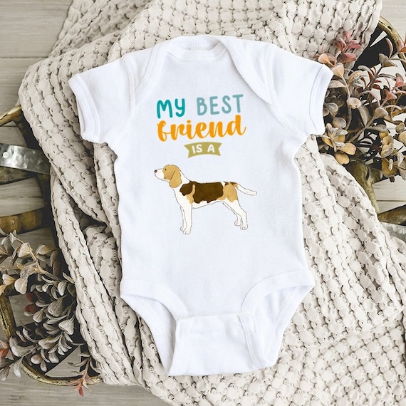 My Best Friend is a Beagle Baby Bodysuit, Baby Boy Baby Girl Clothes, Dog  Baby Shower Gift, Toddler Kids T Shirts, Dog Baby Announcement